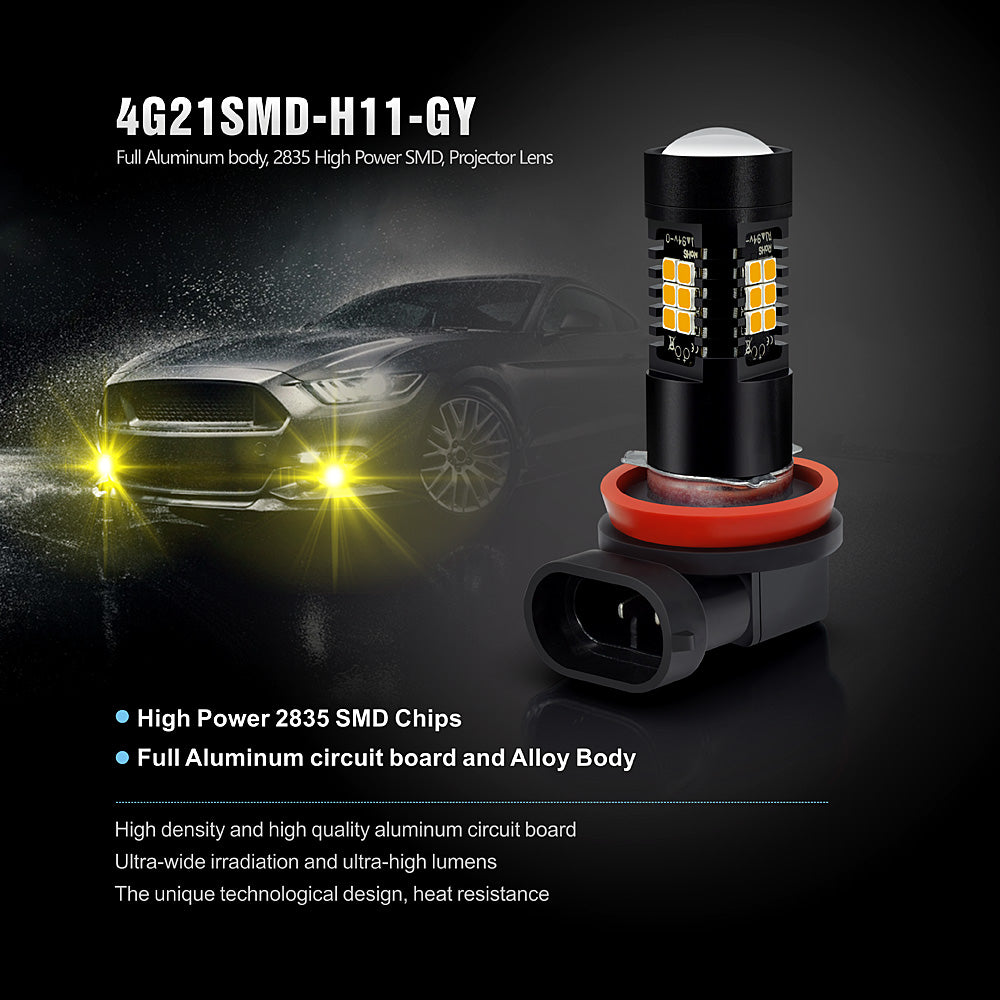 CG LED Fog Lights-H11 Golden Yellow