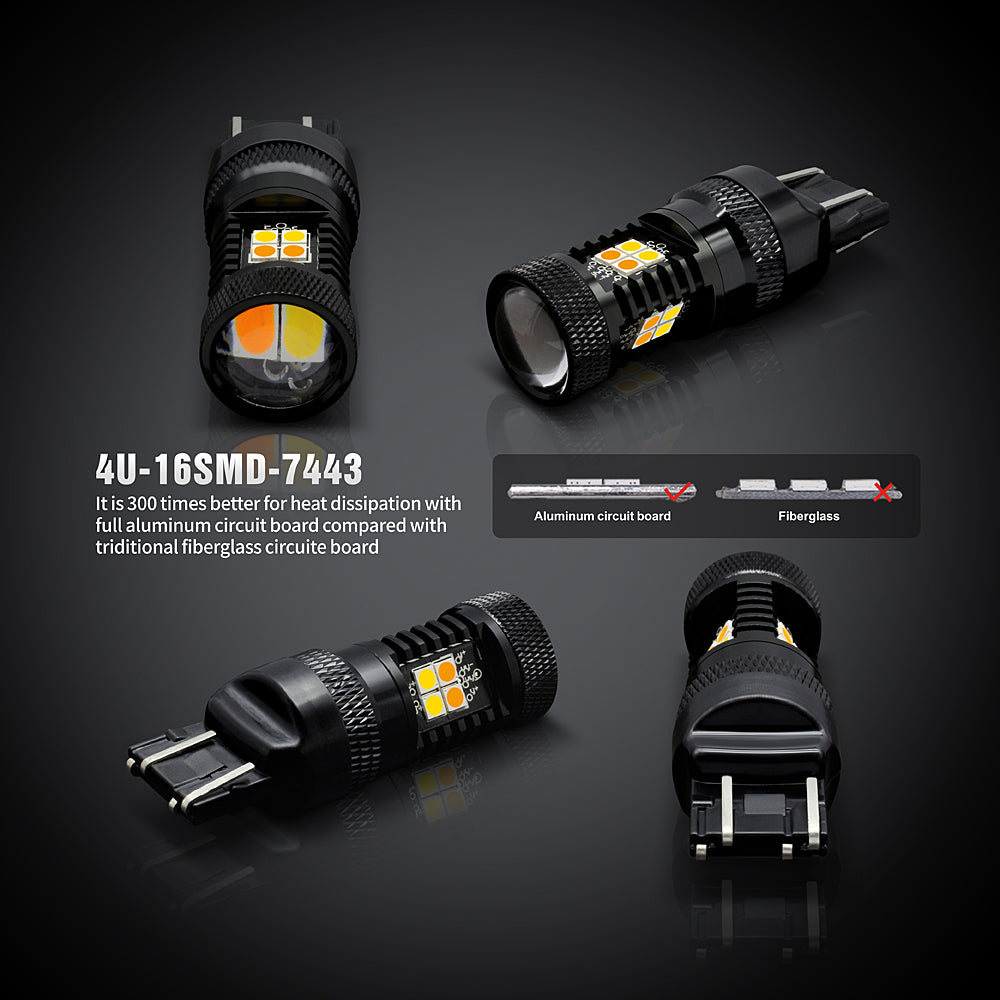 3030 LED Turn Signal Light-7443 Switchback