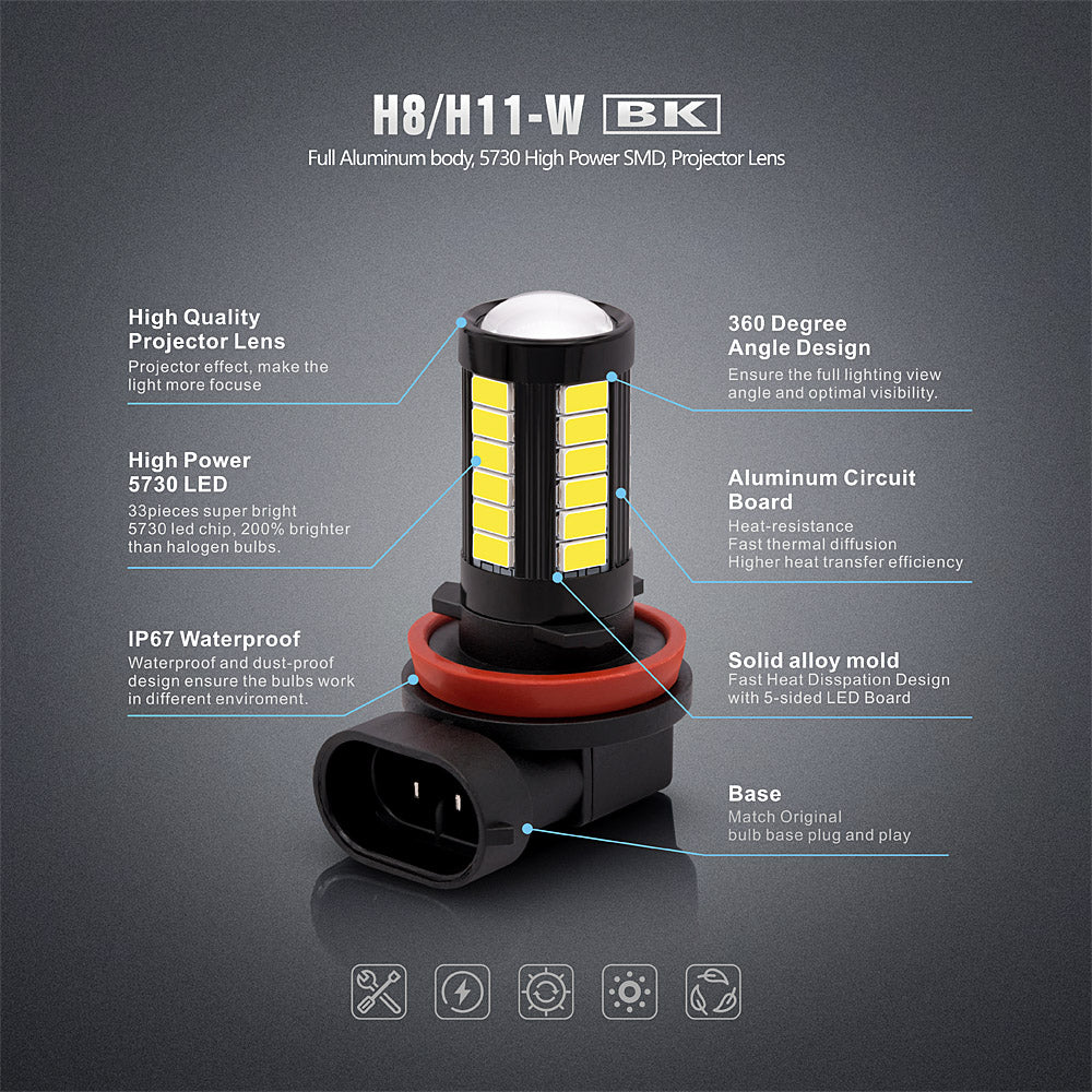 BK LED Fog Lights-H8/H11