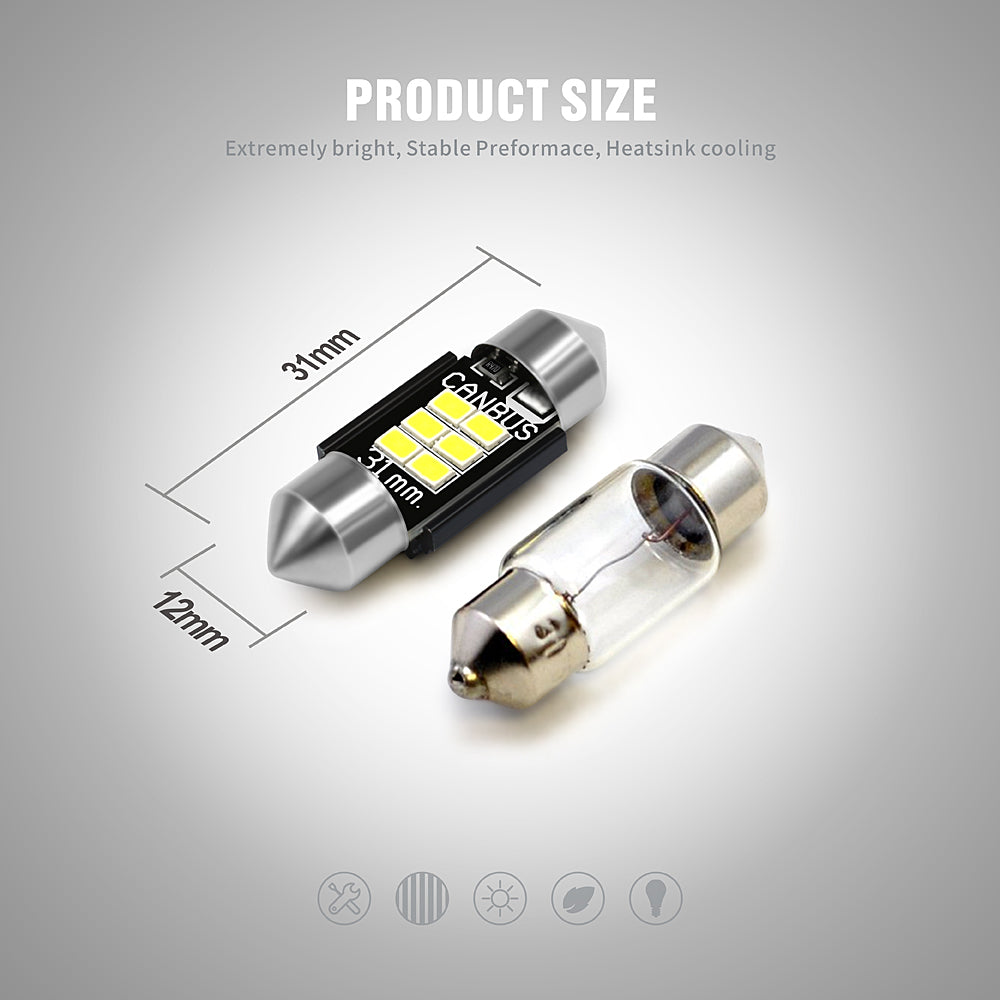 3D 4x3030 LED, 31mm Soffitte Innenraumlicht, CAN-bus